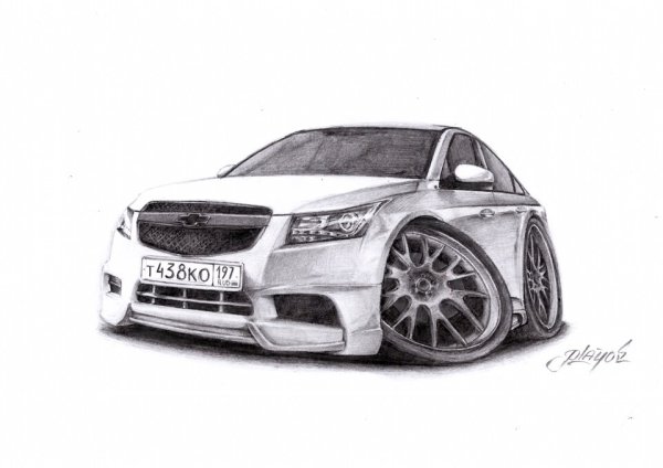 Раскраска Шевроле Круз