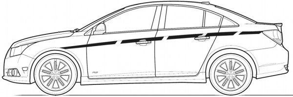 Chevrolet Cruze чертеж