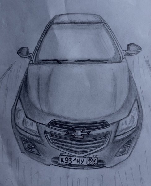 Шевроле Круз рисунок