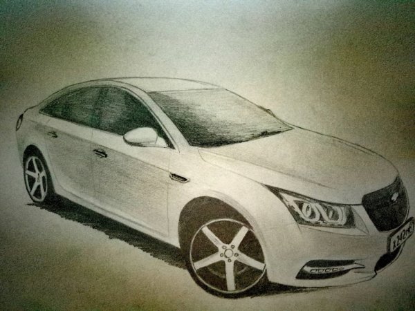 Шевроле Круз хэтчбек эскиз