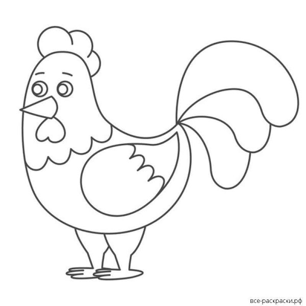 Поэтапное рисование петуха для детей