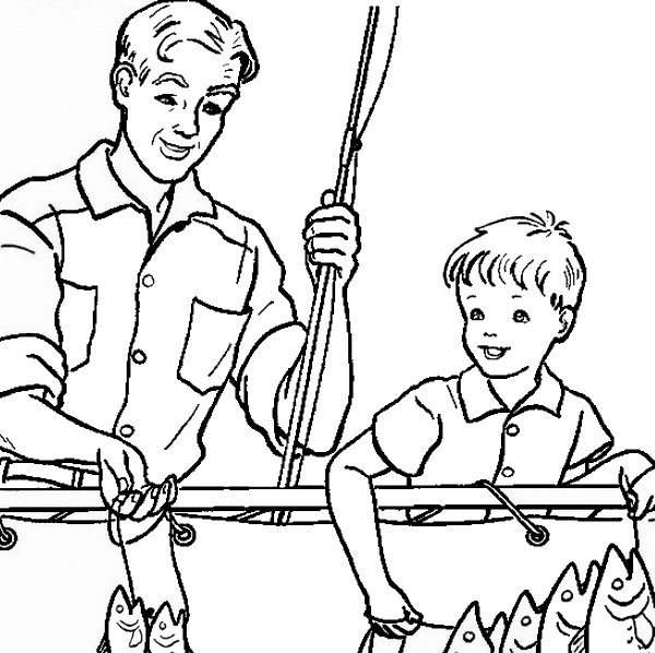 Раскраска мой папа