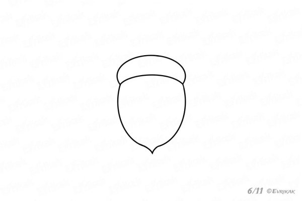 Лист дуба раскраска для детей