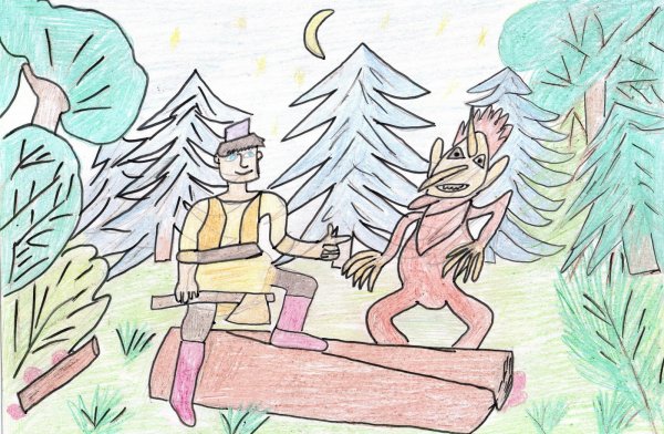 Рисунок Шурале Габдулла Тукай