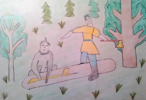 Раскраска Шурале Габдуллы Тукая