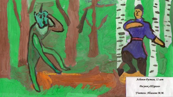 Рисунок на тему Тукая