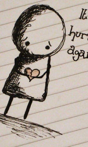 Рисунки для срисовки грустные