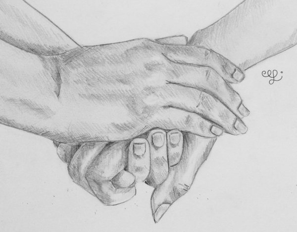 Мужская рука для рисования