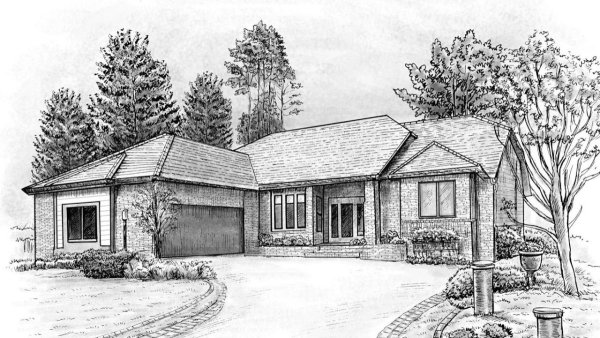 Набросок загородного дома