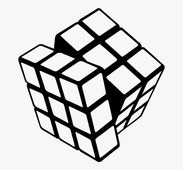 Кубик Рубика нарисованный