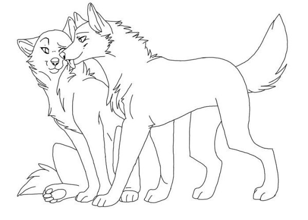 Манекены Волков для рисования