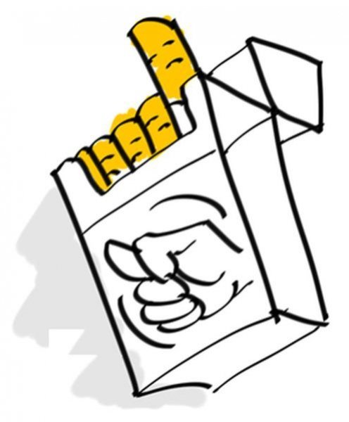 Курение раскраска