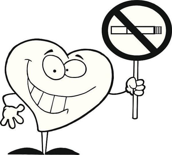 Раскраска на тему против курения