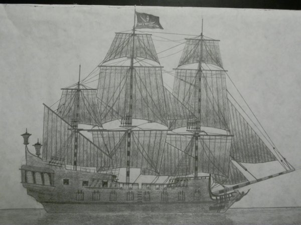 Черная Жемчужина нарисовать