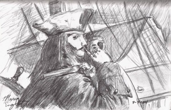 Тату пиратский корабль