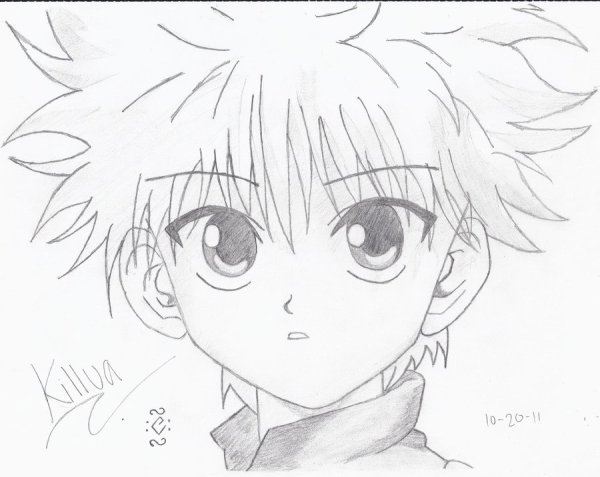 Киллуа карандашом