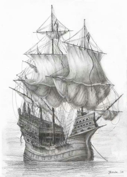 Тату Летучий голландец