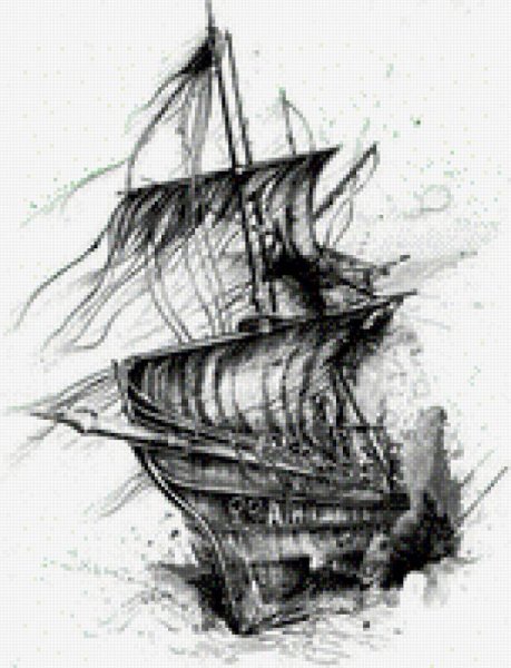 Фрегат эскиз