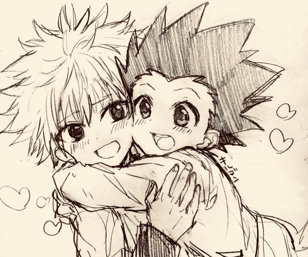 Гон и Киллуа милые