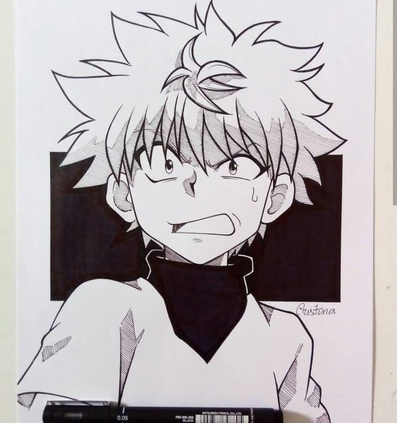 Хантер Киллуа черный белый