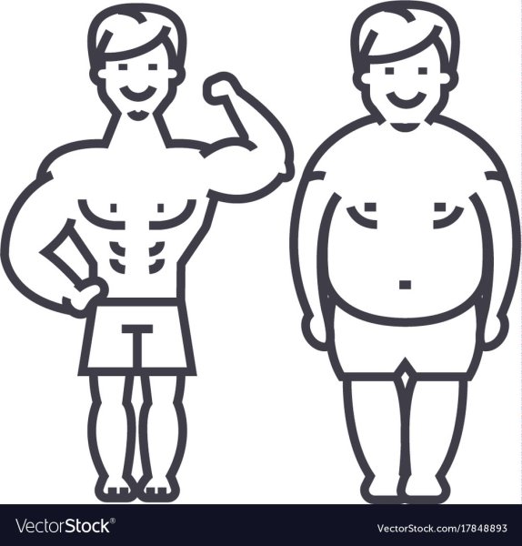 Раскраска Толстого человека