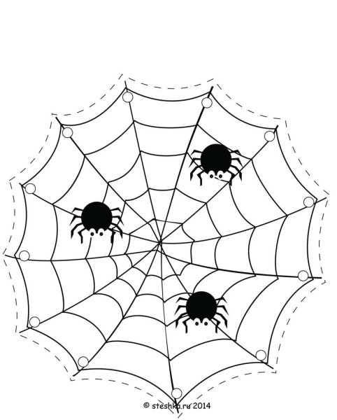 Паутина рисунок карандашом