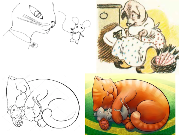 Глупый мышонок рисунок