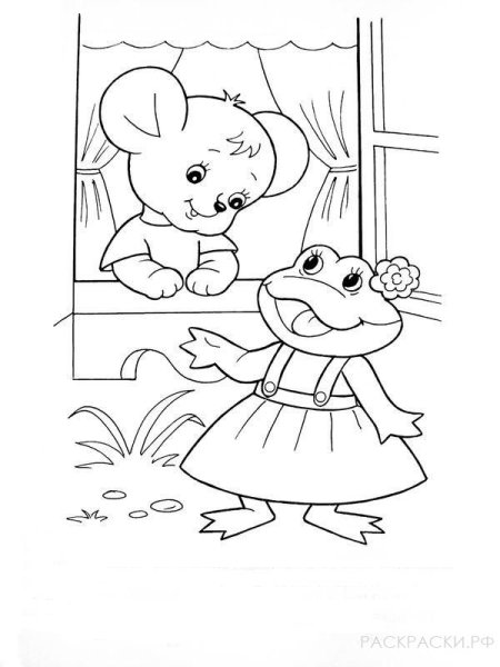 Раскраски из сказки Теремок для детей