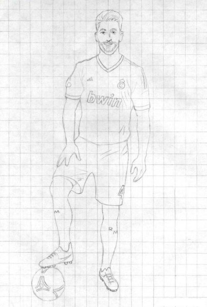 Человек в движении рисунок карандашом