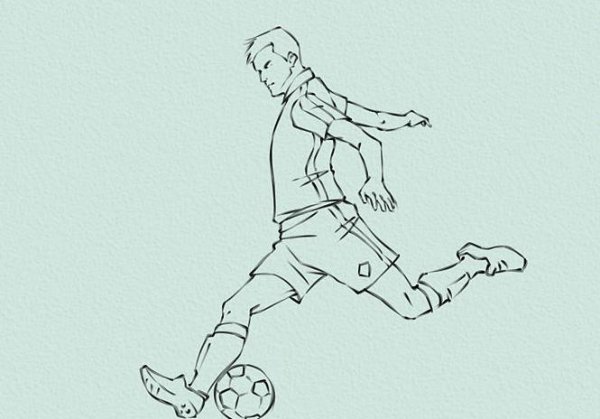 Раскраска футболисты
