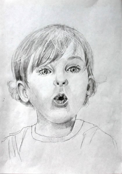 Нарисовать лицо ребенка