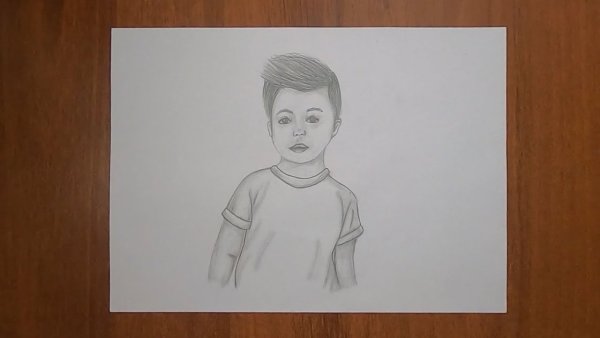 Автопортрет карандашом