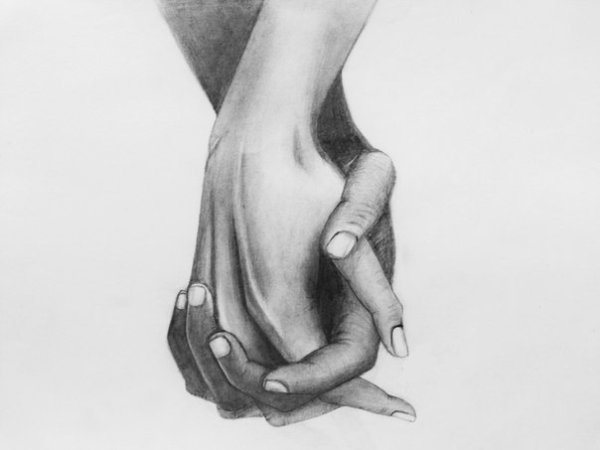 Руки влюбленных для срисовки
