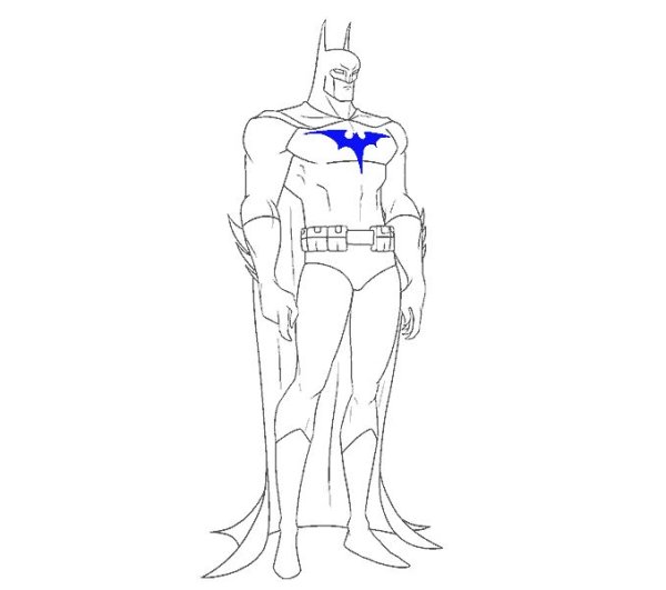 Поэтапное рисование Бэтмена