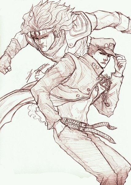 Джотаро Куджо скетч