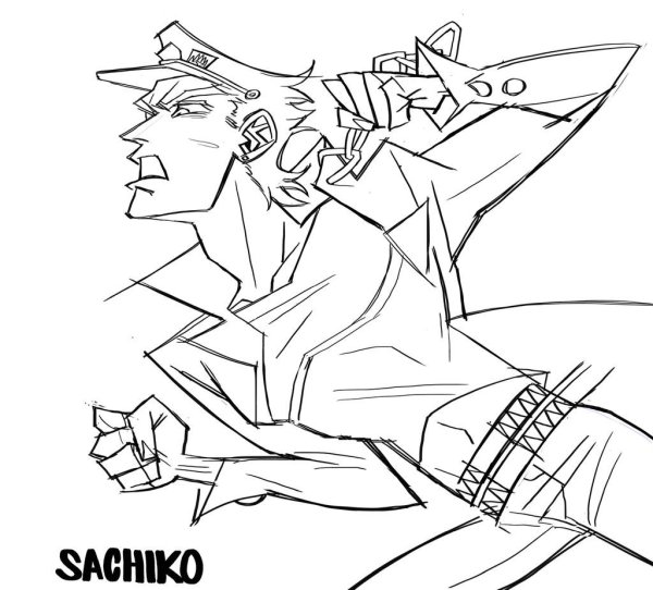 Джоджо рисовка Джотаро