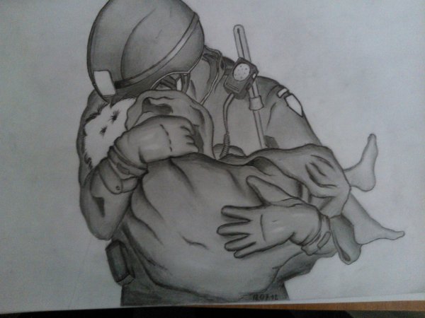 Война карандашом для срисовки