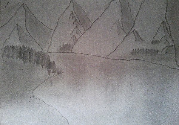 Горные вершины Лермонтов иллюстрация