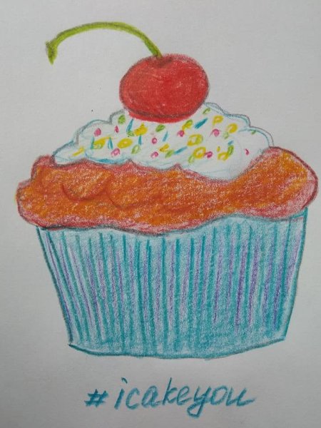 Рисование с детьми кексики тортики