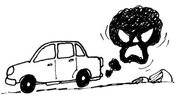 Загрязнение воздуха рисунок