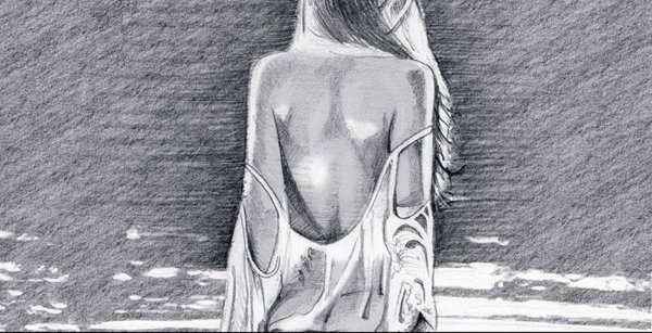 Спина карандашом