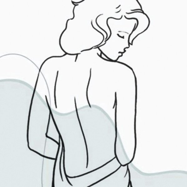 Рисунки карандашом девушки со спины