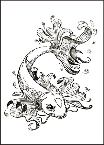 Красивые тату рыбы