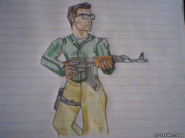 Раскраска контр страйк