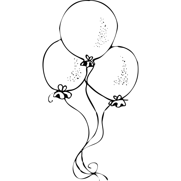 Воздушный шарик раскраска