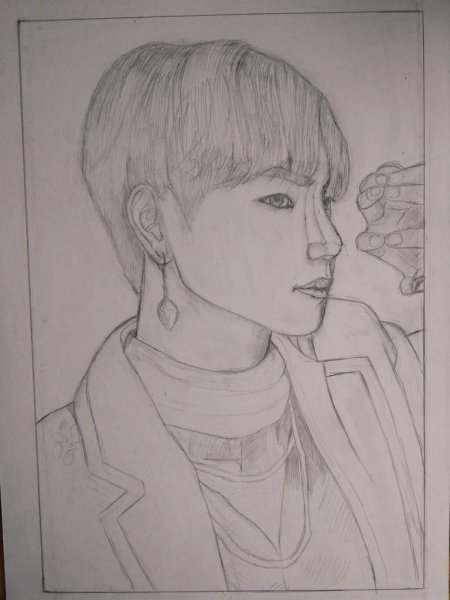 БТС Тэхен рисуночек