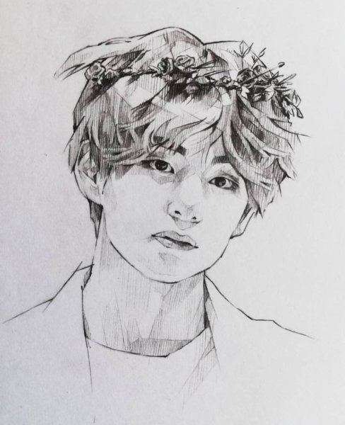 BTS тэхён скетчи