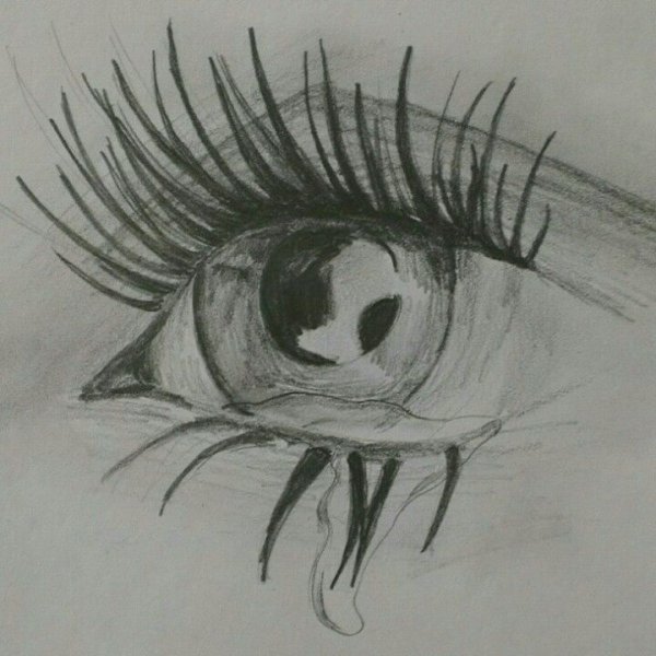 Глаз плачет