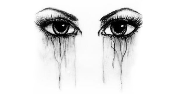 Рисунки для срисовки слезы