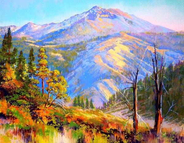 Пейзаж карандашом легкий